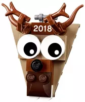 Set  LEGO Saisonnier 5005253 Christmas Ornament 2018 - Reindeer Head