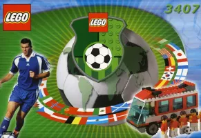 Set LEGO Sports 3407 Red Team Bus