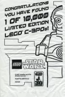 Set LEGO Star Wars 4521221 Gold Chrome Plated C-3PO