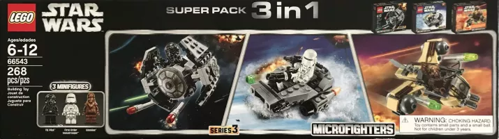 Set LEGO Star Wars 66543 Microfighters Super Pack 3 in 1