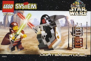 LEGO Star Wars Qui-Gon Jinn Original Minifigure SW0027 Excellent Pre Owned 