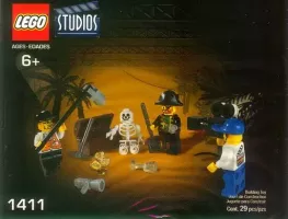 Set LEGO Studios 1411 Pirates Treasure Hunt