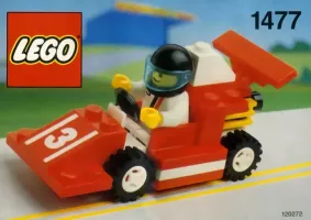Set LEGO Town 1477 Red Race Car Number 3