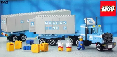 Set LEGO Town 1552 Maersk Truck and Trailer Unit