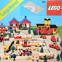 Set LEGO Town 301 Road Plates, Curved