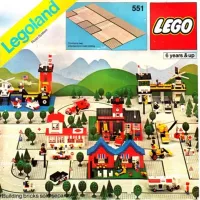 Set LEGO Town 551 Road Plates, Junction