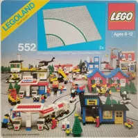 Set LEGO Town 552 Road Plates, Curved
