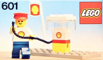 Set LEGO Town 601 Shell Filling Station