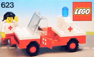 Set LEGO Town 623 Red Cross Car