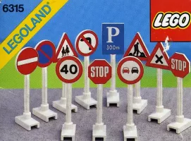 Set LEGO Town 6315 Road Signs