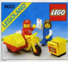 Set LEGO Town 6622 Mailman on Motorcycle