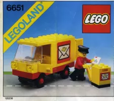 Set LEGO Town 6651 Mail Truck