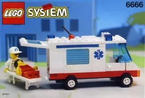 Set LEGO Town 6666 Ambulance