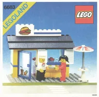 Set LEGO Town 6683 Hamburger Stand