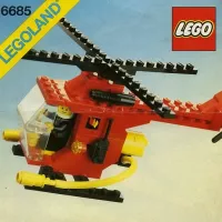 Set LEGO Town 6685 Fire Copter 1