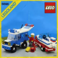 Set LEGO Town 6698 RV with Speedboat
