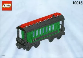 Set LEGO Trains 10015 Green Passenger Wagon