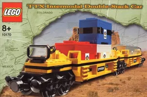 Set LEGO Trains 10170 TTX Intermodal Double-Stack Car