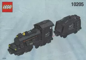 Set LEGO Trains 10205 Large Train Engine with Tender, Black