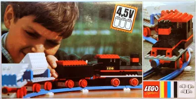 Set  LEGO Trains 120 Complete Freight Train Set with Tipper Trucks