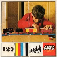 Set LEGO Trains 127 Complete Train with 3 Wagons