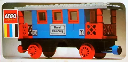 Set LEGO Trains 131 Passenger Coach