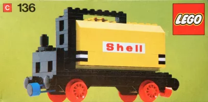 Set LEGO Trains 136 Tanker Wagon