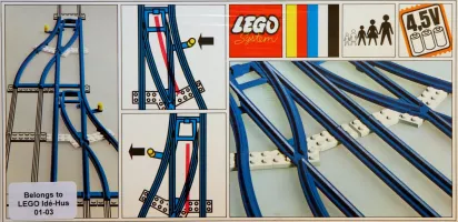 Set  LEGO Trains 154 Switch Track - 1 Right and 1 Left