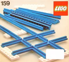 Set  LEGO Trains 159 Straight Track with Crossing