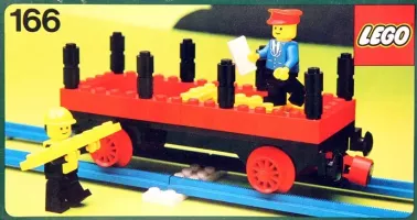 Set  LEGO Trains 166 Flat Wagon