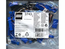 Set LEGO Trains 3743 Locomotive Blue Bricks
