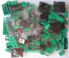 Set LEGO Trains 3744 Locomotive Green Bricks