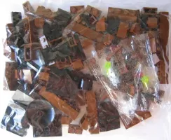 Set LEGO Trains 3746 Locomotive Brown Bricks