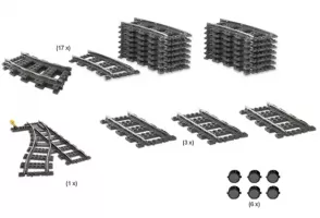 Set LEGO Trains 4206 9V Train Switching Track Collection