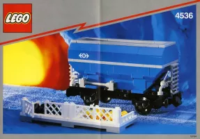 Set LEGO Trains 4536 Blue Hopper Car