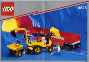 Set LEGO Trains 4543 Railroad Tractor Flatbed