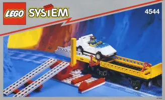 Set LEGO Trains 4544 Car Transport Wagon with Car