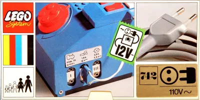 Set LEGO Trains 742 12v Transformer