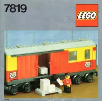 Set LEGO Trains 7819 Postal Container Wagon