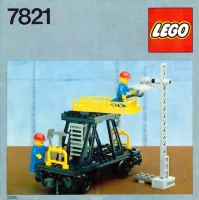 Set LEGO Trains 7821 Track & Lighting Maintenance Wagon