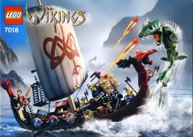 Set LEGO Vikings 7018 Viking Ship challenges the Midgard Serpent