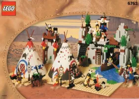 Set LEGO Western 6763 Rapid River Village