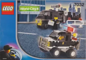 Set LEGO World City 7032 Police 4WD and Undercover Van